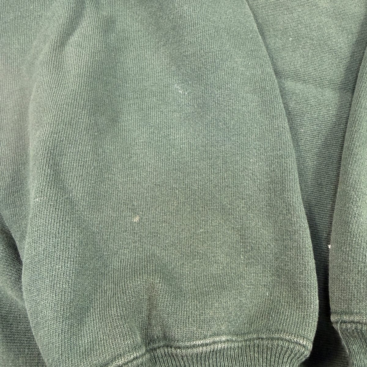 90's Champion リバースウィーブ スクリプトロゴ ダークグリーン スウェット XL 袖 小さな色抜け