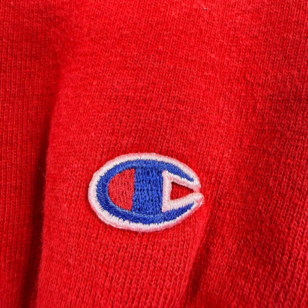 90's Champion リバースウィーブ Wisconsin レッド スウェット XXL 左袖 Cワッペン寄り