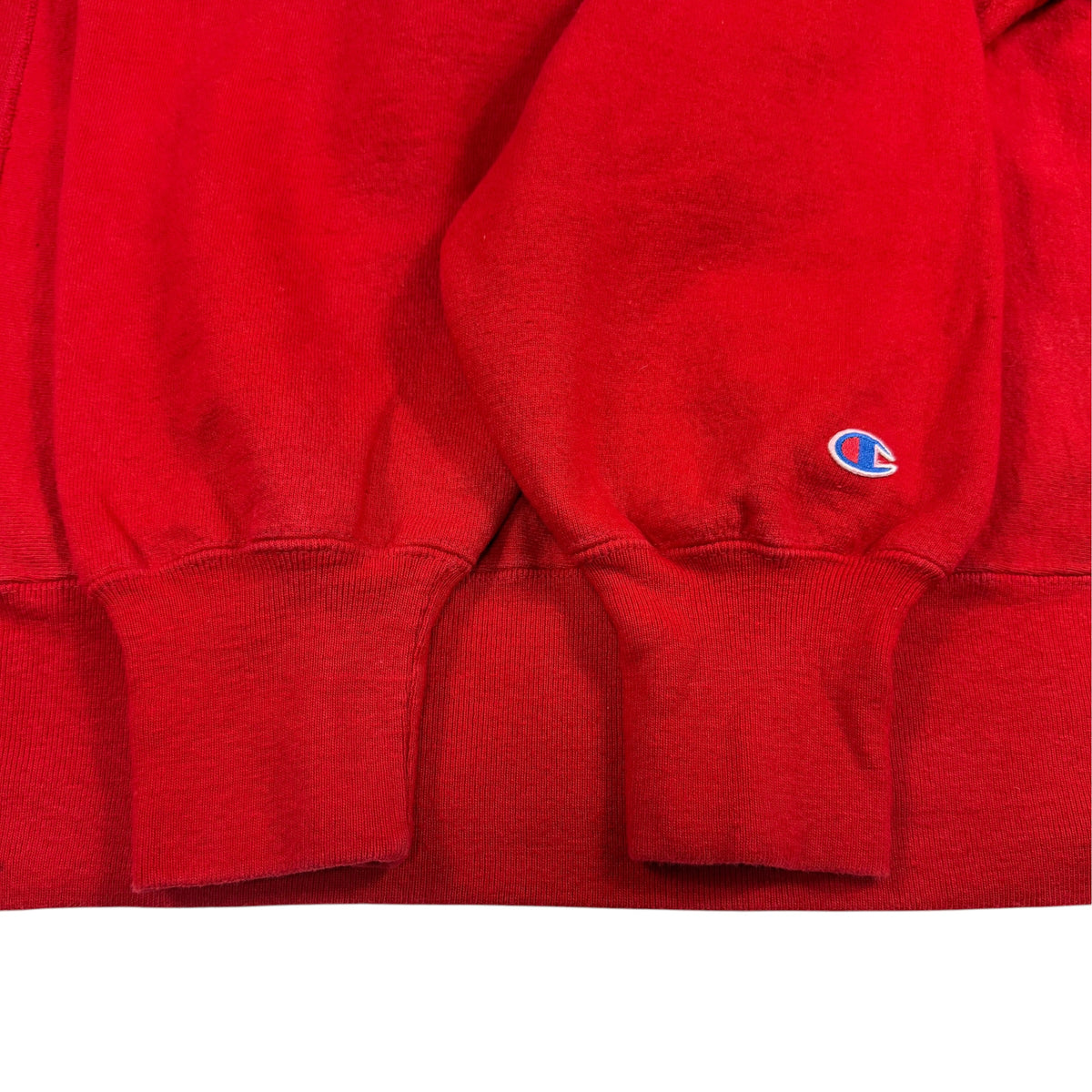 90's Champion リバースウィーブ LAO LAN XANG レッド スウェット XL 袖口リブとCワッペン