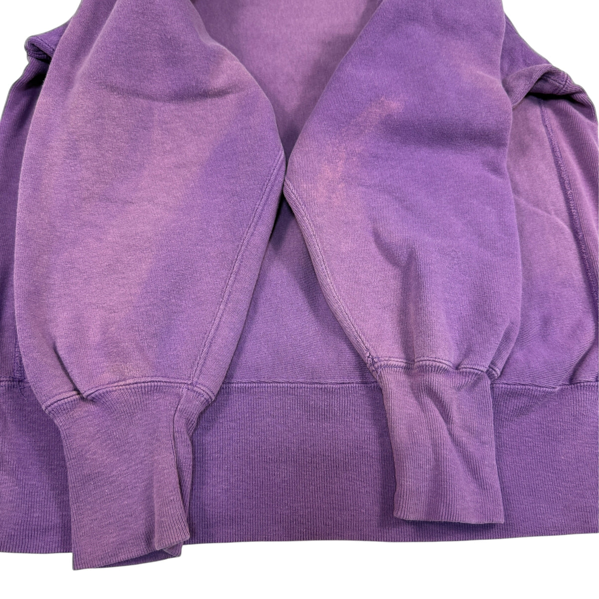 90's Champion リバースウィーブ パープル スウェット L 袖口リブ