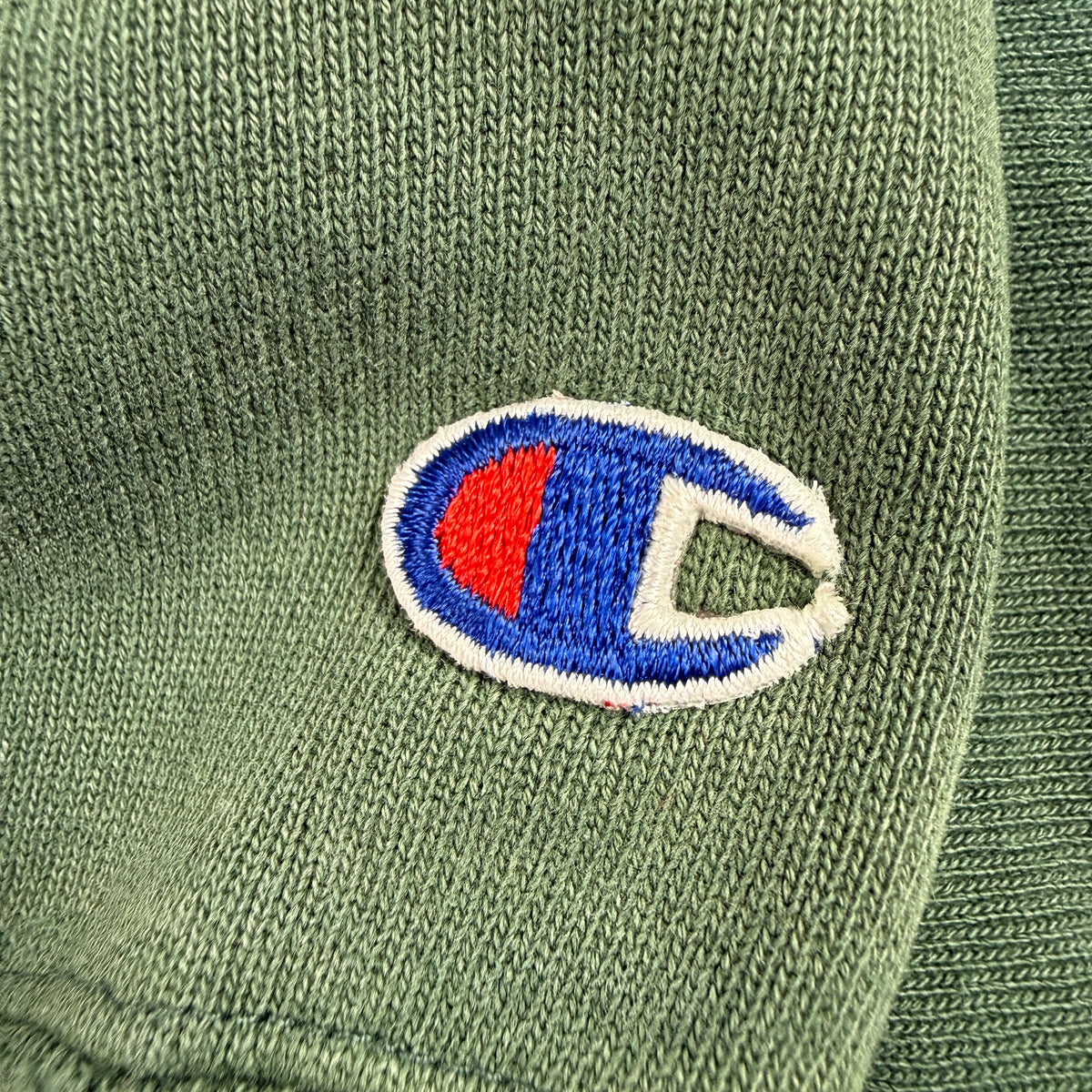 90's Champion リバースウィーブ 無地 ダークグリーン スウェット XXL 左袖 Cワッペン寄り
