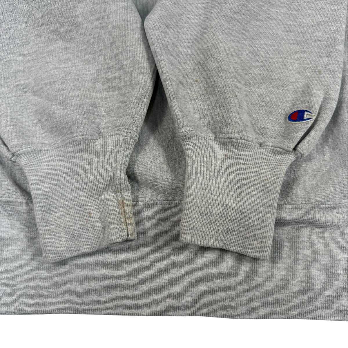90's Champion リバースウィーブ ILLINOIS グレー スウェット L 袖口リブとCワッペン
