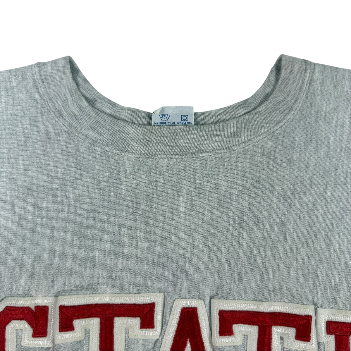 90's Champion リバースウィーブ STATE グレー スウェット XL 首リブ