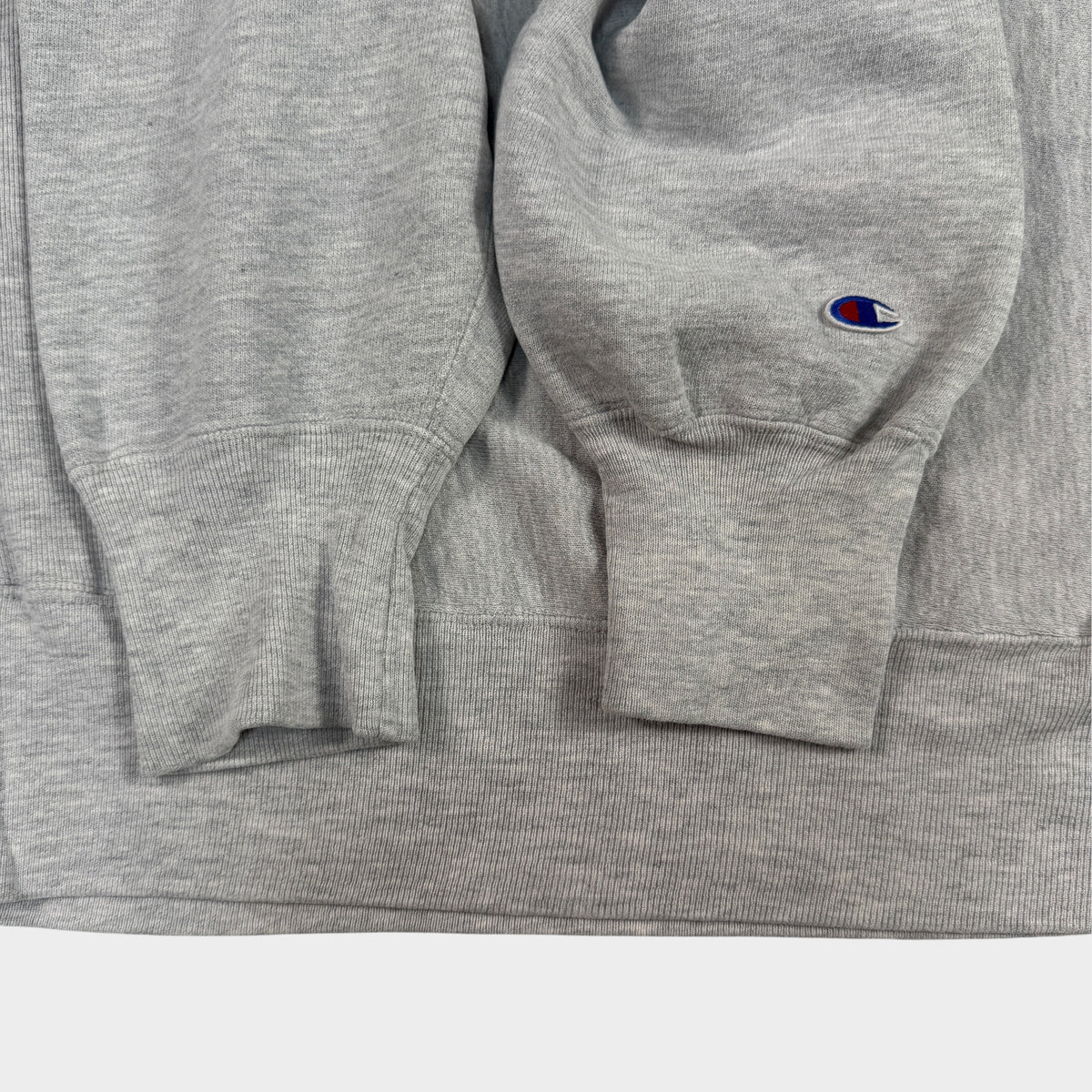 90's Champion リバースウィーブ ΚΚΓ グレー スウェット XL 袖口リブとCワッペン