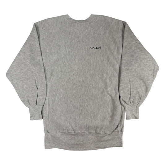 90's Champion リバースウィーブ GALLUP グレー スウェット XXXL 正面全体