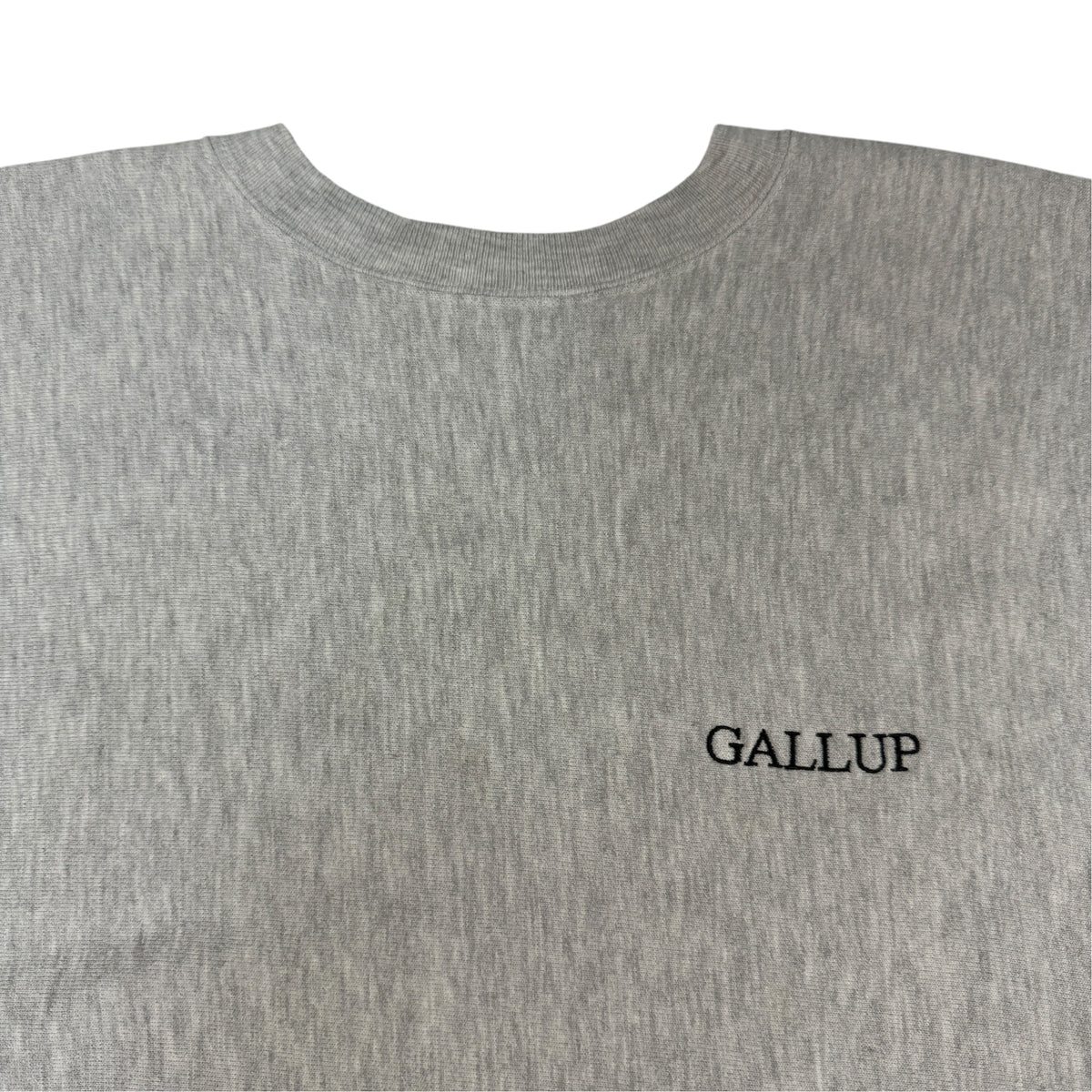 90's Champion リバースウィーブ GALLUP グレー スウェット XXXL 左胸 GALLUP 刺繍引き