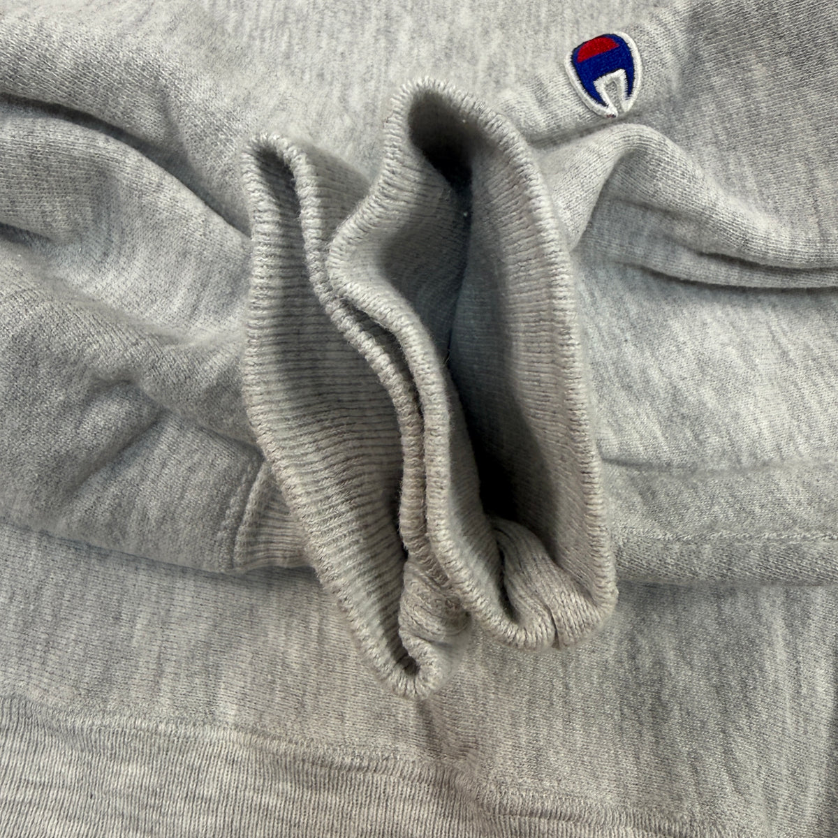 90's Champion リバースウィーブ GALLUP グレー スウェット XXXL 裾リブ 内側