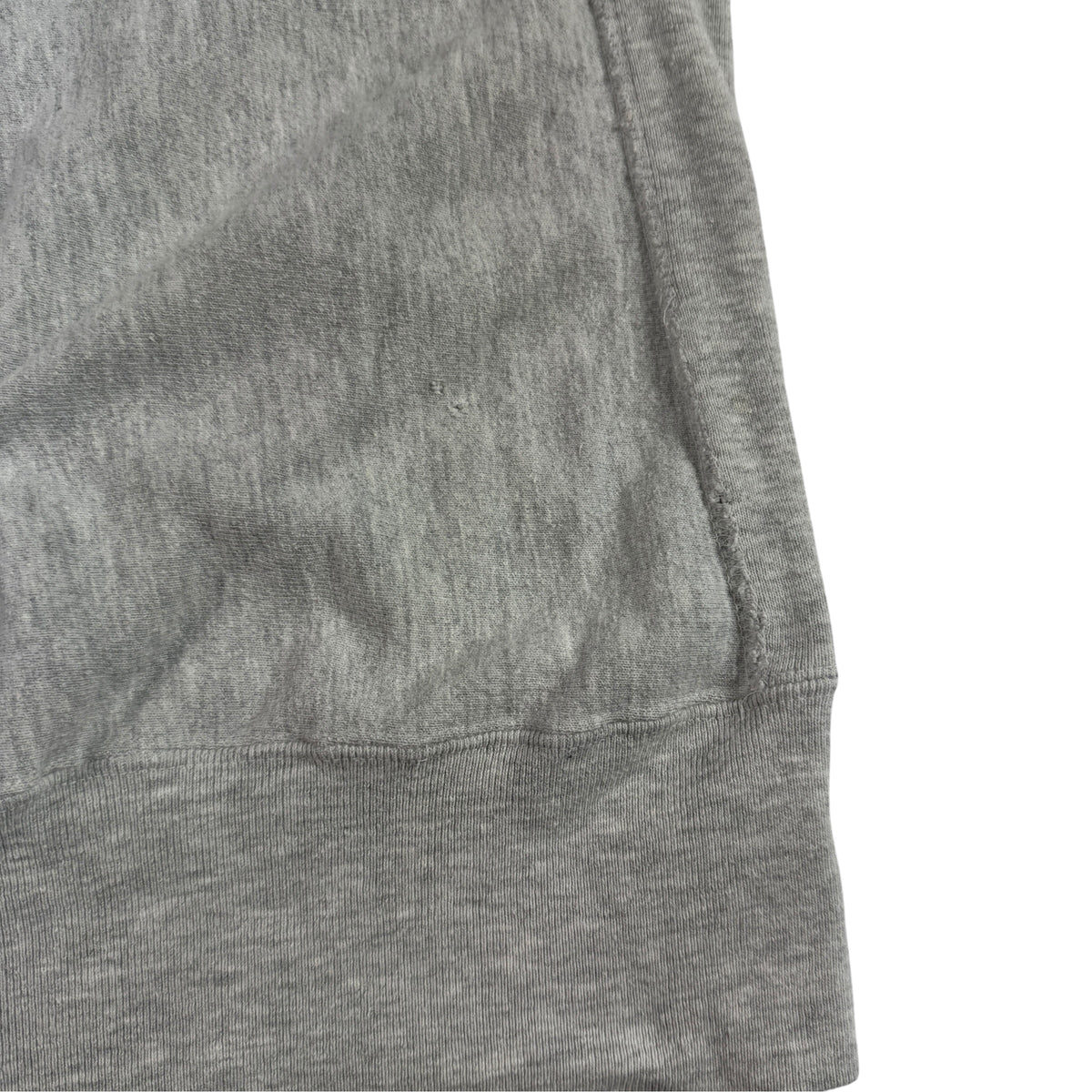 90's Champion リバースウィーブ 無地 グレー スウェット XXL 身頃 小さな穴 2か所