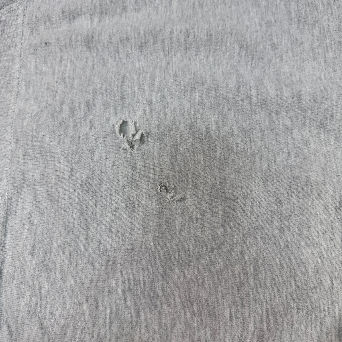 90's Champion リバースウィーブ 無地 グレー スウェット XXL 首元内側とタグ引き