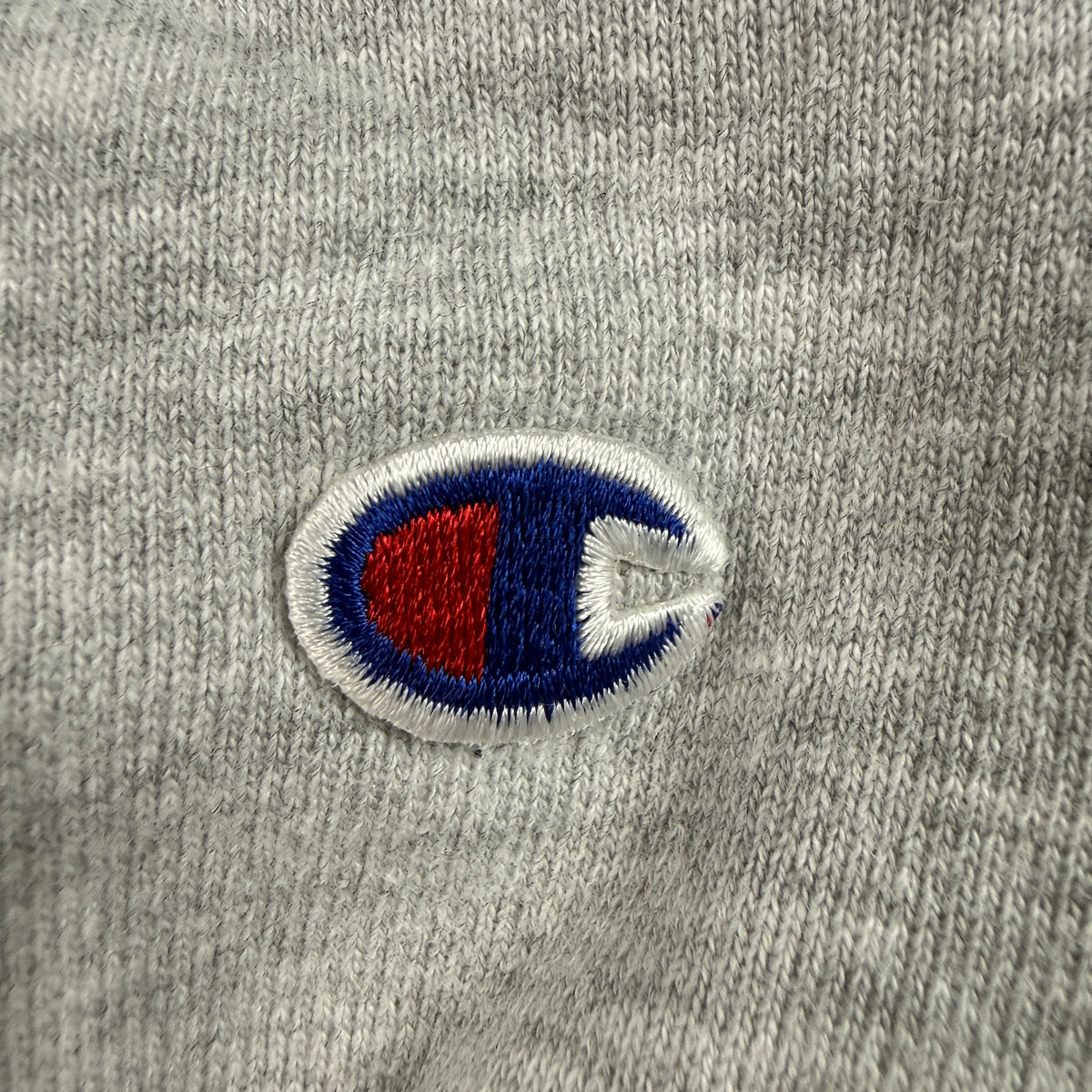 90's Champion リバースウィーブ JOHNSON CONTROLS グレー スウェット L 左袖 Cワッペン寄り