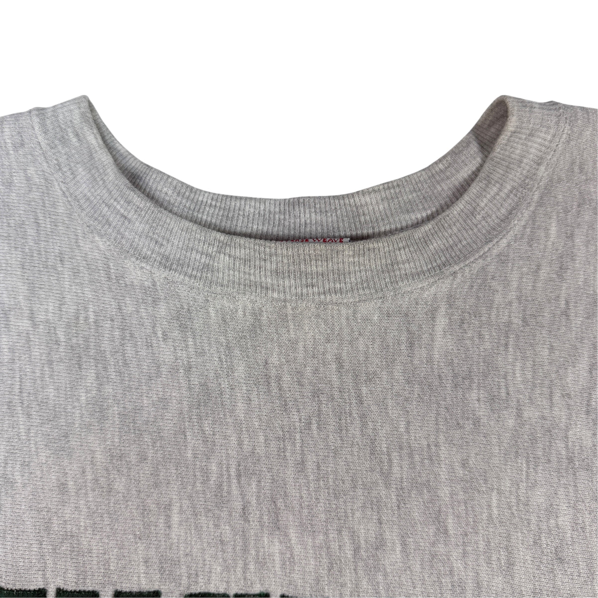 90's Champion リバースウィーブ HINCKLEY グレー スウェット XL 首元内側とタグ引き