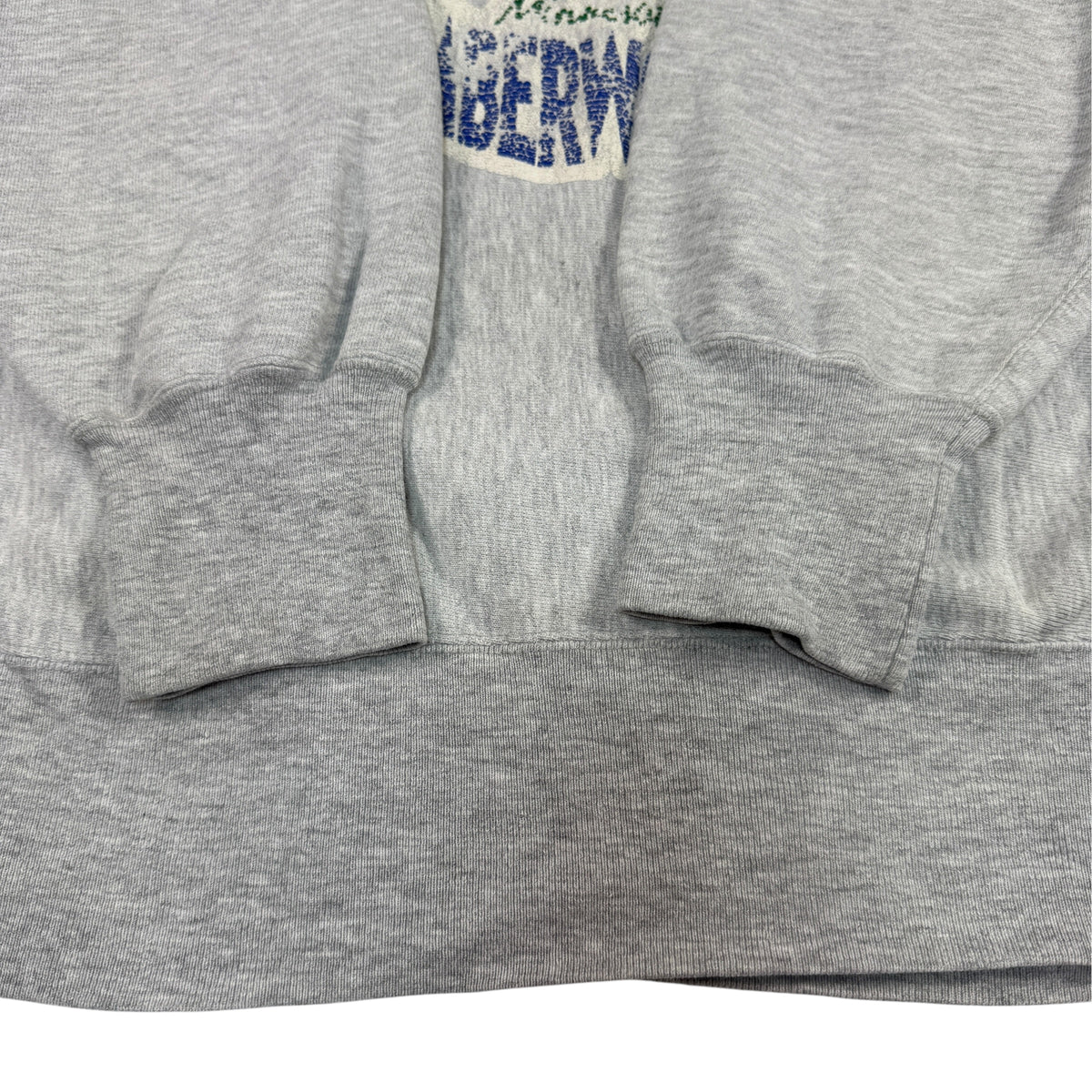 90's Champion リバースウィーブ TIMBERWOLVES グレー スウェット XXL 袖口リブ・裾リブ