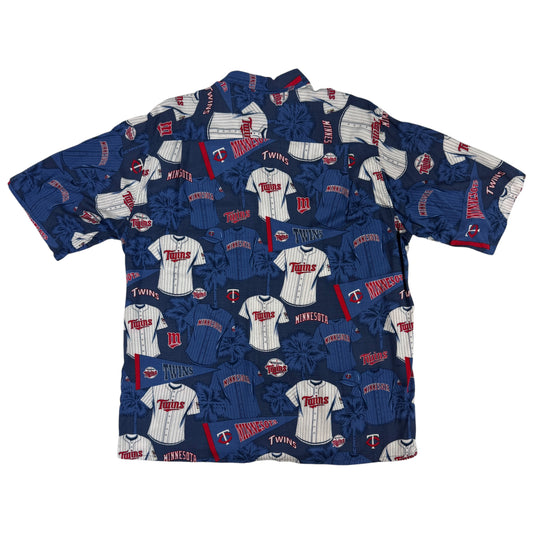 Reyn Spooner × MLB ミネソタ・ツインズ アロハシャツ L 正面全体