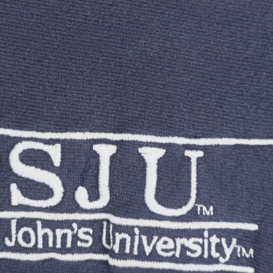 90's Champion リバースウィーブ SJU セントジョンズ大学 刺繍 ネイビー XL 紹介ショート動画（AIナレーション）