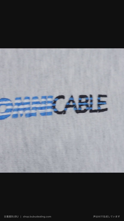 00's Champion リバースウィーブ OMNICABLE 企業ロゴ刺繍 グレー スウェット M 紹介ショート動画（AIナレーション）