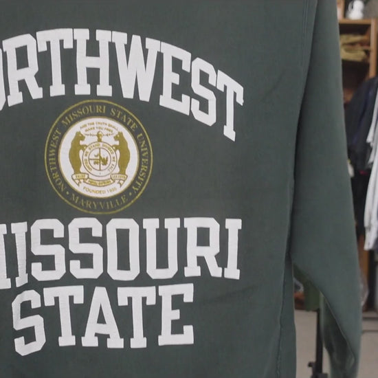 90's Champion リバースウィーブ NORTHWEST MISSOURI STATE グリーン L 紹介ショート動画（AIナレーション）