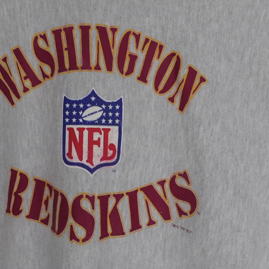 90's Champion リバースウィーブ WASHINGTON REDSKINS NFLプロライン グレー XXL 紹介ショート動画（AIナレーション）