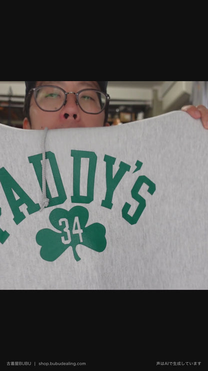 00's Champion プレミアムリバースウィーブ PADDY'S 34 シャムロック グレー パーカー XXL 紹介ショート動画（AIナレーション）