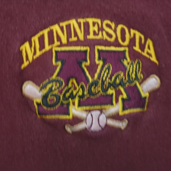 90's Champion リバースウィーブ MINNESOTA Baseball マルーン L 紹介ショート動画（AIナレーション）